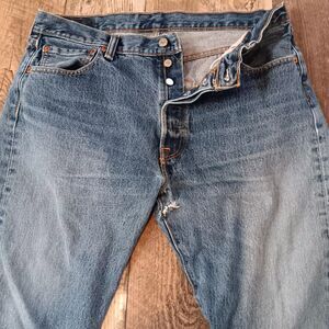 Vintage Thrashed 501 Levi Jeans Men Sz 36x30 Grunge Streetwear Y2K Buttonfly